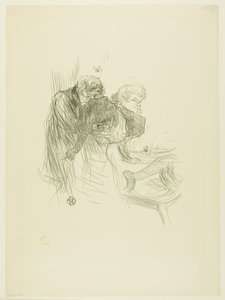 La oración de los judíos polacos, de Au Pied du Sinaï de Henri de Toulouse-Lautrec