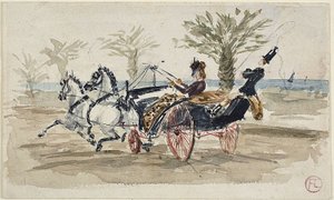 Paseo de los Ingleses de Niza de Henri de Toulouse Lautrec