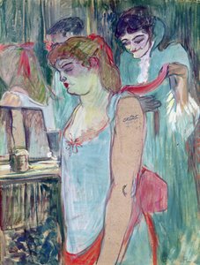 La mujer tatuada o El tocador de Henri de Toulouse Lautrec