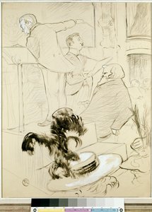 Los grandes conciertos de la Ópera: Ambroise Thomas presenció un ensayo de Francesca da Rimini, c.1896 de Henri de Toulouse Lautrec