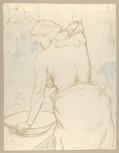«Washing», de «Elles» de Henri de Toulouse-Lautrec