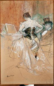 Mujer en corsé de Henri de Toulouse Lautrec