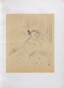 Yvette Guilbert-Serie Inglesa: Chanson ancienne de Henri de Toulouse-Lautrec