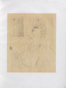 Yvette Guilbert-Serie Inglesa: Menilmontant de Bruant de Henri de Toulouse-Lautrec