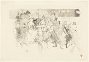 Una noche de gala en el Moulin Rouge de Henri de Toulouse Lautrec
