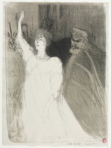 Un Idilio Príncipe, Clara Ward, 1894 de Henri de Toulouse Lautrec