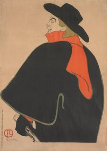 Aristide Bruant, en su cabaret de Henri de Toulouse Lautrec