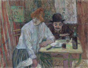 En el Café La Mie de Henri de Toulouse Lautrec