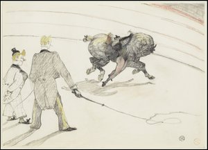 En el circo: Acróbatas, 1899 de Henri de Toulouse Lautrec
