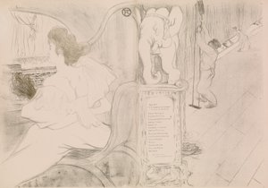 En el telón de Henri de Toulouse Lautrec
