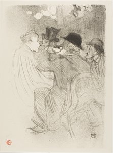 En el Moulin Rouge: ¡Un grosero! ¡Un verdadero grosero! de Henri de Toulouse Lautrec
