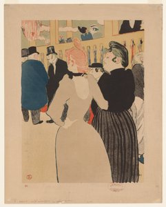 En el Moulin Rouge: La Goulue y su hermana de Henri de Toulouse Lautrec
