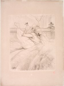 En la cama de Henri de Toulouse Lautrec
