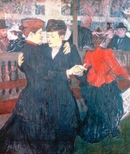 En el Moulin-Rouge. Las dos bailarinas de Henri de Toulouse Lautrec