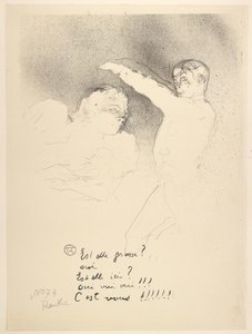 En las Variétés, Mademoiselle Lender y Brasseur de Henri de Toulouse Lautrec