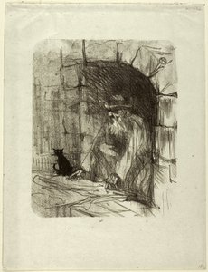 Trastienda de una tienda en Cracovia, de Au Pied du Sinaï de Henri de Toulouse Lautrec