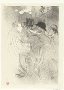Bezoekers en el café Moulin Rouge
En el Moulin Rouge. ¡Un tipo duro! ¡Un verdadero tipo duro! de Henri de Toulouse Lautrec