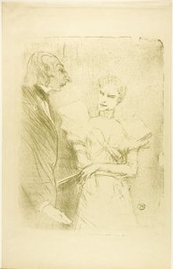 Brandès y Leloir, en Les Cabotins de Henri de Toulouse Lautrec