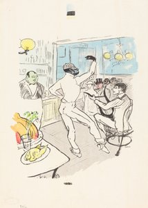 Chocolat bailando en el Bar Achille de Henri de Toulouse Lautrec