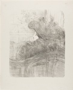 Cléo de Mérode, de Treize Lithographies de Henri de Toulouse Lautrec
