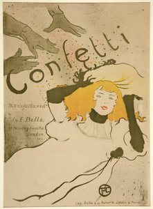 Confeti, pub. 1894 de Henri de Toulouse Lautrec