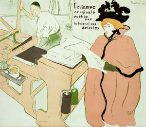 Portada para "l"Estampe Originale", 1893 de Henri de Toulouse Lautrec