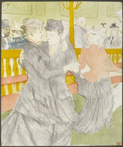 Baile en el Moulin Rouge de Henri de Toulouse Lautrec