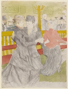 Baile en el Moulin Rouge de Henri de Toulouse Lautrec
