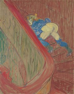 En la escalera de la Rue des Moulins, 1893