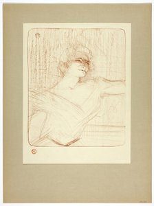 Dans la glu, lámina dos de Yvette Guilbert de Henri de Toulouse Lautrec