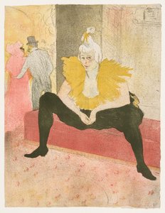 Elles: El payaso sentado, Mlle Cha-u-Ka-o de Henri de Toulouse Lautrec