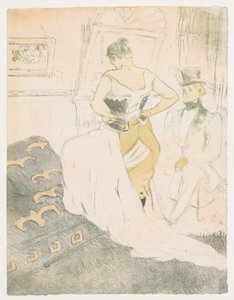 Elles: Mujer en corsé de Henri de Toulouse Lautrec