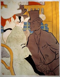Inglés en el Moulin Rouge de Henri de Toulouse Lautrec