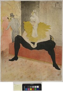 Mujer con bandeja, Desayuno, Madame Baron y Mademoiselle Popo de Henri de Toulouse Lautrec