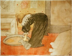 Mujer en la bañera de Henri de Toulouse Lautrec