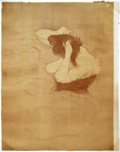 Mujer peinándose, El peinado de Henri de Toulouse Lautrec