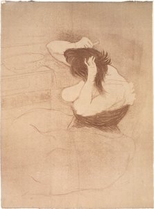 Mujer peinándose, la Coiffure de Henri de Toulouse Lautrec