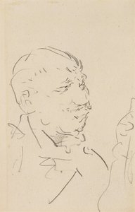 Cabeza de un hombre de Henri de Toulouse Lautrec