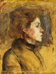 Cabeza de una mujer, 1899 de Henri de Toulouse Lautrec