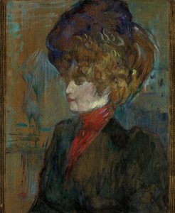 Cabeza de una dama inglesa; Tete de lady anglaise, 1898 de Henri de Toulouse Lautrec
