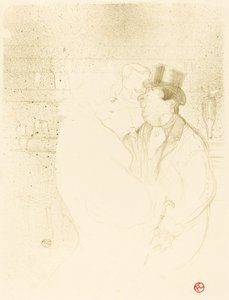 Ida Heath en el bar, 1894 de Henri de Toulouse Lautrec