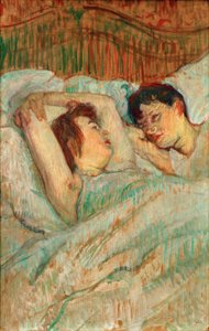 En la cama
