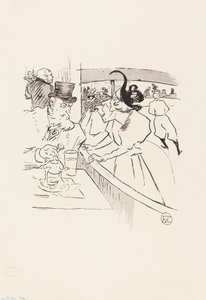 En la belleza profesional del patinaje de Henri de Toulouse Lautrec