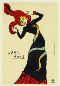 Jane Avril de Henri de Toulouse Lautrec