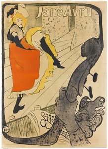 Jane Avril, 1893 de Henri de Toulouse Lautrec
