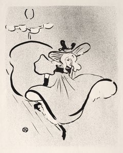 Jane Avril, 1893 de Henri de Toulouse Lautrec