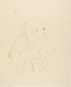 Jane Hading, de Treize Lithographies de Henri de Toulouse Lautrec