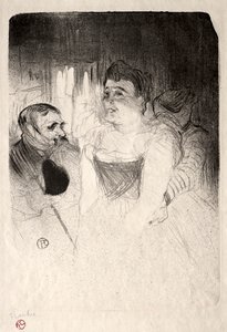 Judic en el palco de Henri de Toulouse Lautrec