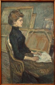Joven en el taller de Henri de Toulouse Lautrec