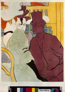 El inglés en el Moulin Rouge de Henri de Toulouse Lautrec